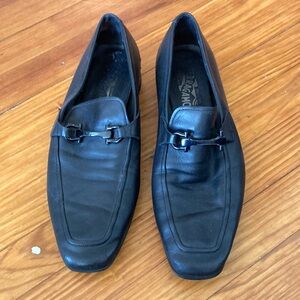 Men’s Black Ferragamo Loafers-13